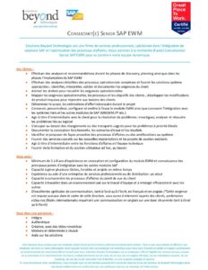 Consultant Senior SAP EWM - VR FR.docx - Beyond Technologies